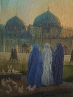 Afghan Women - 50X70Cm Paintings - By Akram Ati, Imperssionism Painting Artist
