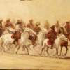 Buzkashi - 50X165Cm Paintings - By Akram Ati, Oil Painting On Canvas Painting Artist