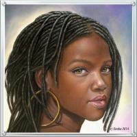 The Beauty - Acrylics Paintings - By Simba   Robert Makoni, Mixed Media Painting Artist