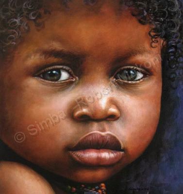 Portraiture - Girl Child - Acrylics