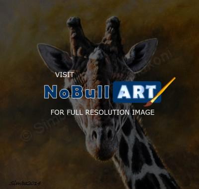 Wildlife And Nature Art - Giraffic - Oil On Canvas