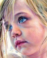 Little Princess Ellie - Acrylics Paintings - By Simba   Robert Makoni, Mixed Media Painting Artist