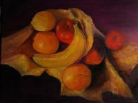 Still Life- Fruit - Oil Paintings - By Joan Butler-Gore, Semi Realism Painting Artist