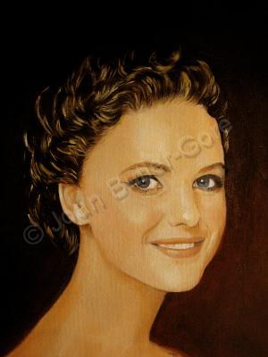 Portrait - A Golden Smile - Oil