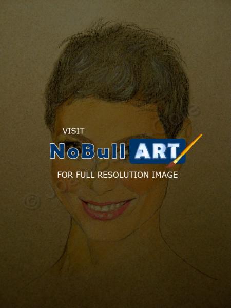 Portrait - Morena - Pastel Pencils