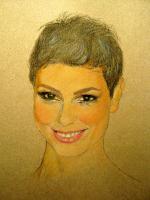 Morena - Pastel Pencils Paintings - By Joan Butler-Gore, Realism Painting Artist