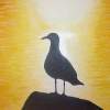 Seagull - Oil On Canvas Paintings - By Aubin De Jongh, Reallism Painting Artist