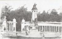Landscape - Monument To Alfonso Xii - Madrid Spain - Pencil Drawing