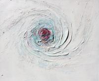 Swirling Goo - Acrylic And Plaster On Canvas Mixed Media - By Dave Barazsu, Abstract Mixed Media Artist