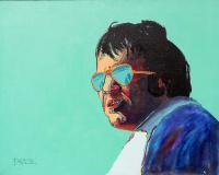 Portrait - Sunglasses - Acrylic On Canvas