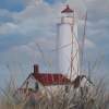 New Dungeness Light - Acrylics Paintings - By Deborah Boak, Realism Painting Artist