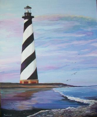 Landscapes  Seascapes - Cape Hatteras Light - Acrylic On Board