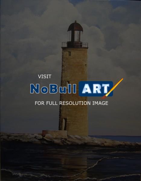 Landscapes  Seascapes - Whaleback Lighthouse - Acrylic On Canvas