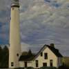 Presque Isle Lighthouse - Acrylic On Canvas Paintings - By Deborah Boak, Realism Painting Artist