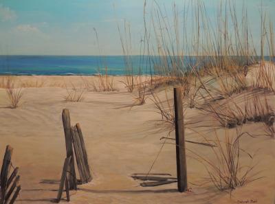 Landscapes  Seascapes - Broken Fences - Acrylic On Board