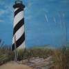 View Of Cape Hatteras Lighthouse - Acrylic On Board Paintings - By Deborah Boak, Realism Painting Artist