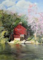 Harpers Mill - Acrylic On Canvas Paintings - By Deborah Boak, Realism Painting Artist