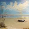 Boat In The Sand - Acrylic On Board Paintings - By Deborah Boak, Realism Painting Artist