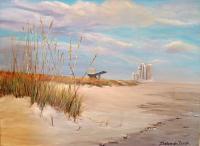 Evening On The Gulf - Acrylic On Canvas Paintings - By Deborah Boak, Realism Painting Artist