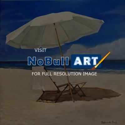 Landscapes  Seascapes - The Umbrella - Acrylic On Canvas