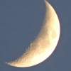 A Christmas Crescent Moon - Nikon P150 Photography - By Deborah Boak, Sunsets  Skies Photography Artist