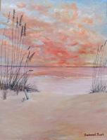 Fire In The Sky - Acrylic On Board Paintings - By Deborah Boak, Realism Painting Artist