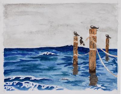 Print - Beach - Water Color