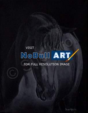 Horses - Moonlit - Acrylic