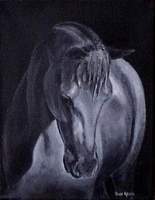 Horses - Moonlit - Acrylic