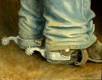 Waiting His Turn - Acrylic Paintings - By Sue Kroll, Naturalism Painting Artist