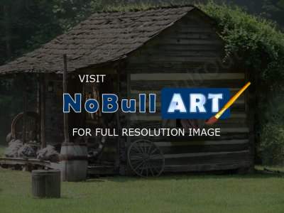 Old Buildings - Old Log Cabin - Digital
