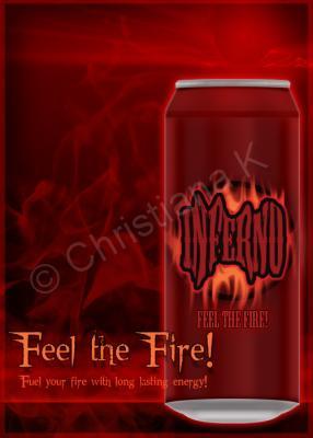 Packaging Designadvertisement - Inferno Energy Drink - Packaging Design