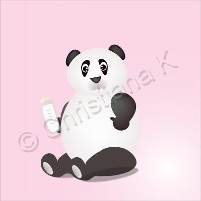 Illustration - Baby Panda - Illustration