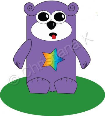 Illustration - Rainbow Bear - Illustration