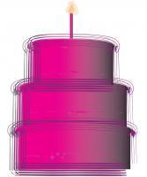 Pink Cake - Illustration Other - By Christiana K, 2D Other Artist