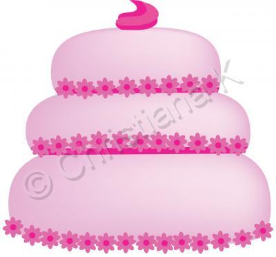 Illustration - Pink Cake - Illustration