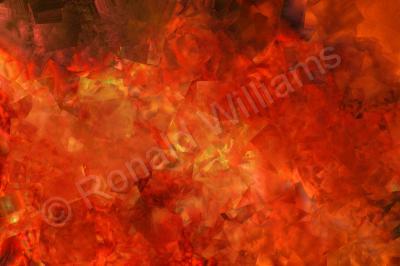 Abstracts - Burning Cubes - Digital