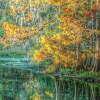 Autumn Reflections - Digital Photography - By Ronald Williams, Digitally Enhanced Photography Artist