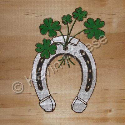 Holiday - Lucky Horse Shoe - Acrylics