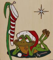 Holiday - Frog - Acrylics