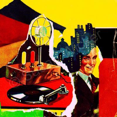 Retro - Sound System - Assemblagecollagephotomontage