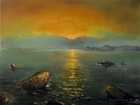 Sea Symphony - Oil On Canvas Paintings - By Iuliia Muratkina, Realism Painting Artist