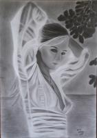 Femininity - Original Paintings - By Valentina Kostadinova, Pencil Painting Artist