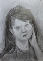 Innocence - Original Paintings - By Valentina Kostadinova, Pencil Painting Artist