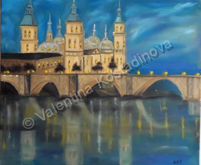 Oil Painting - Zaragoza - Oil