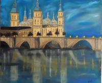 Oil Painting - Zaragoza - Oil