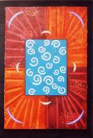 Coat Of Arms - Oil On Canvas Paintings - By Steven Bailey, Abstract Painting Artist
