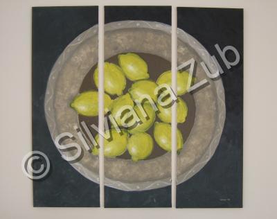 Silvianas Artwork - Lemons - Acrylic On Canvas