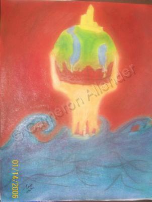 Charactors Of The Twisted Mind - Struggles Of The Helpfulhand - Oil Pastel