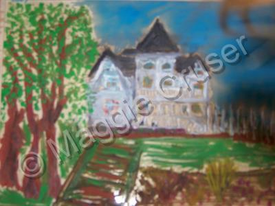 Livermore Now And 10 Years Aft - White House At Concanon Winery 1 - Water Colors Sealed In Glass